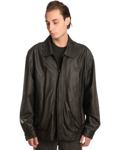 Γνήσιο Ανδρικό Δερμάτινο Μπουφάν - A5