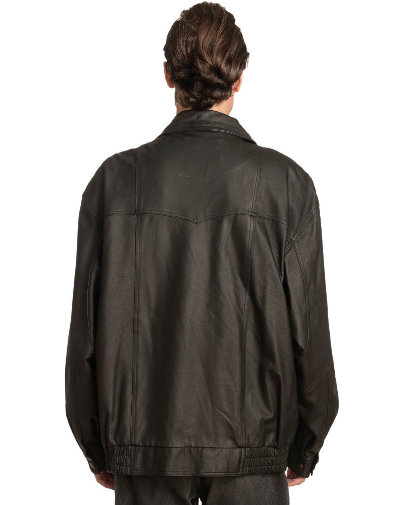 Γνήσιο Ανδρικό Δερμάτινο Μπουφάν - A5