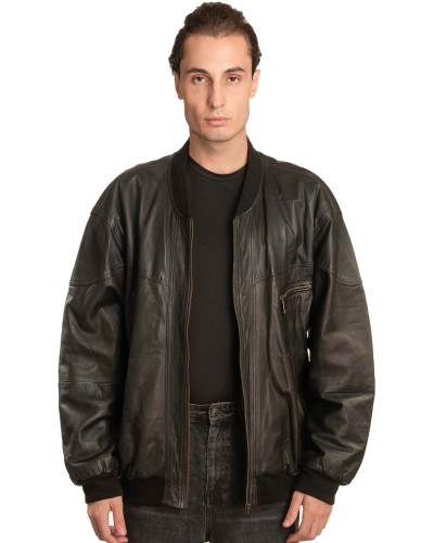 Γνήσιο Ανδρικό Δερμάτινο Μπουφάν - A7