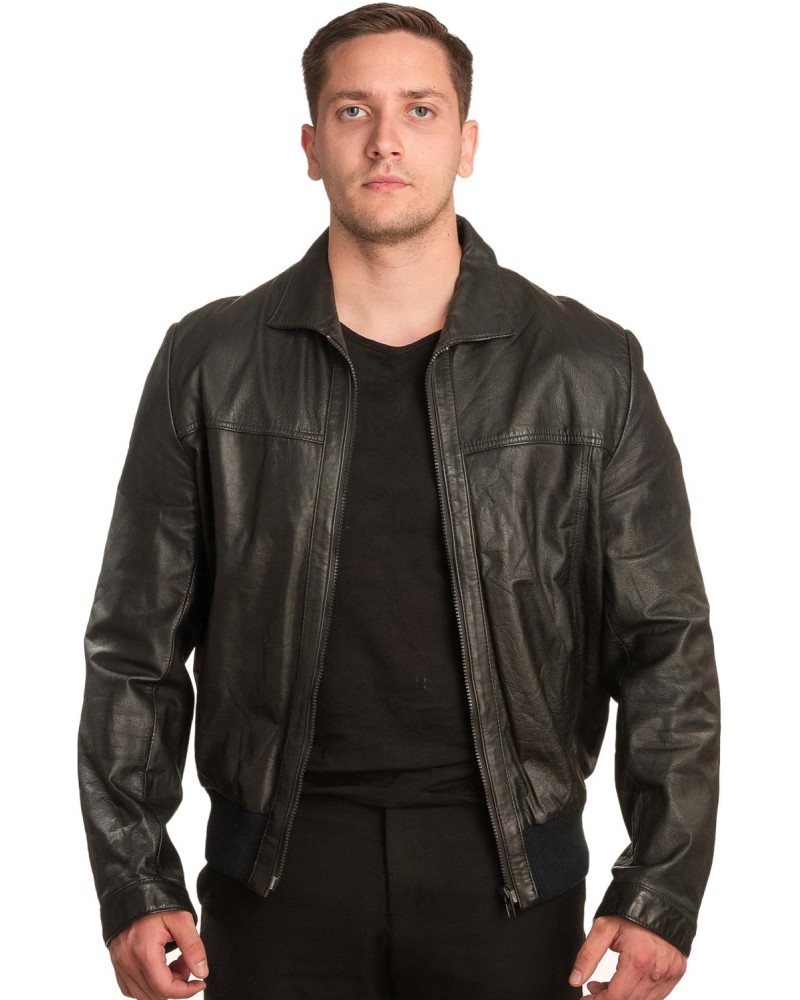 Γνήσιο Ανδρικό Δερμάτινο Μπουφάν - A10