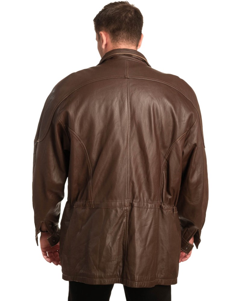 Γνήσιο Ανδρικό Δερμάτινο Μπουφάν - A12