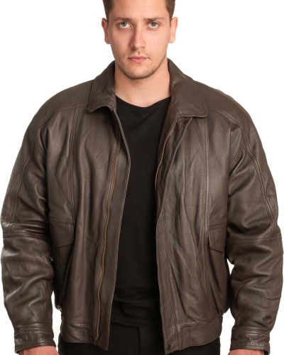 Γνήσιο Ανδρικό Δερμάτινο Μπουφάν - A15