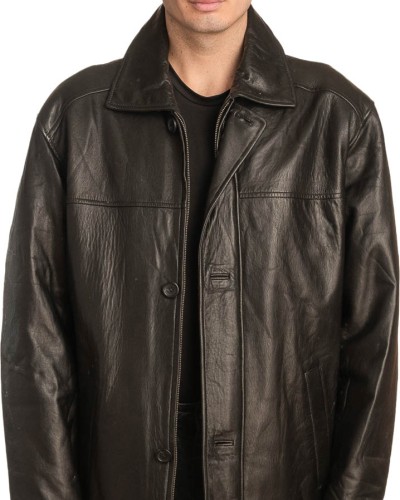  Γνήσιο Ανδρικό Δερμάτινο Μπουφάν - A23