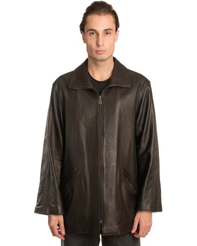  Γνήσιο Ανδρικό Δερμάτινο Μπουφάν - A25