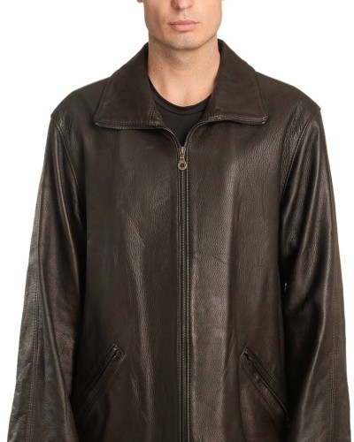  Γνήσιο Ανδρικό Δερμάτινο Μπουφάν - A25