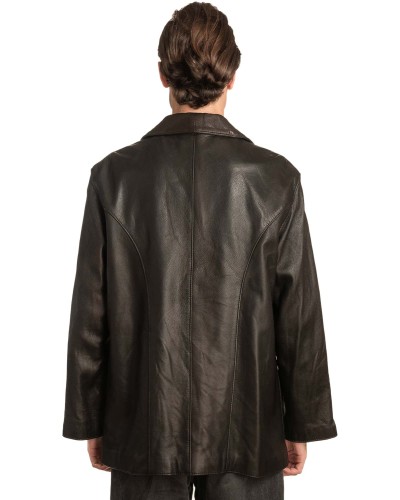  Γνήσιο Ανδρικό Δερμάτινο Μπουφάν - A25