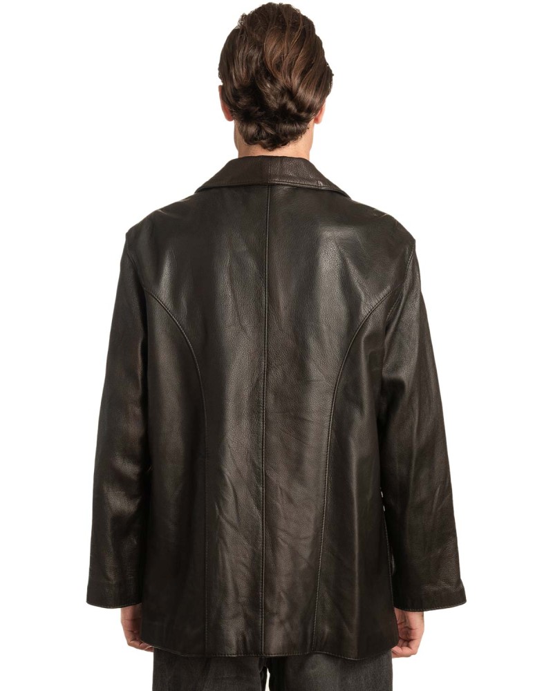  Γνήσιο Ανδρικό Δερμάτινο Μπουφάν - A25