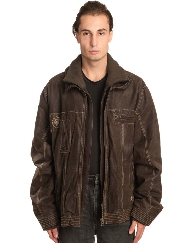 Γνήσιο Ανδρικό Δερμάτινο Μπουφάν - A27