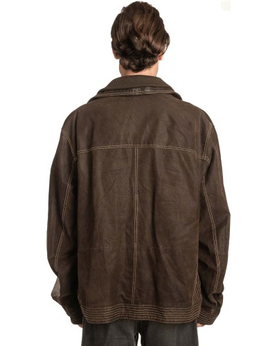 Γνήσιο Ανδρικό Δερμάτινο Μπουφάν - A27