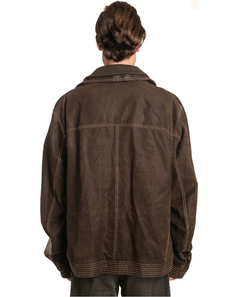 Γνήσιο Ανδρικό Δερμάτινο Μπουφάν - A27