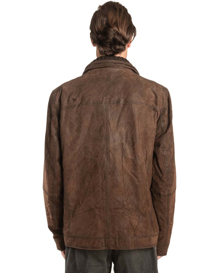 Γνήσιο Ανδρικό Δερμάτινο Μπουφάν - A28