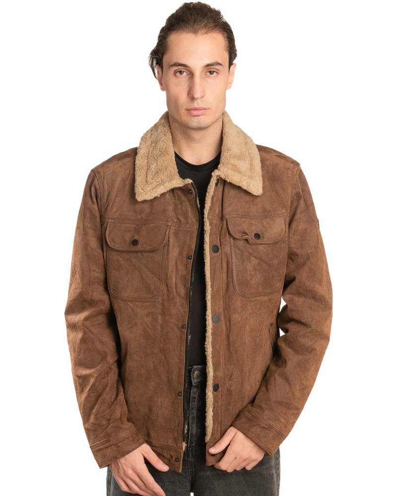 Γνήσιο Ανδρικό Δερμάτινο Μπουφάν - A30