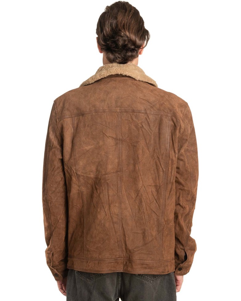 Γνήσιο Ανδρικό Δερμάτινο Μπουφάν - A30