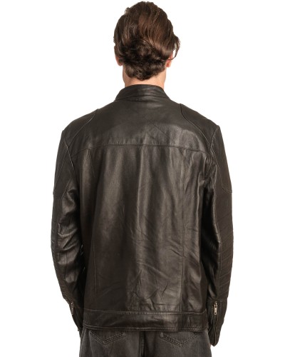  Γνήσιο Ανδρικό Δερμάτινο Μπουφάν - A31