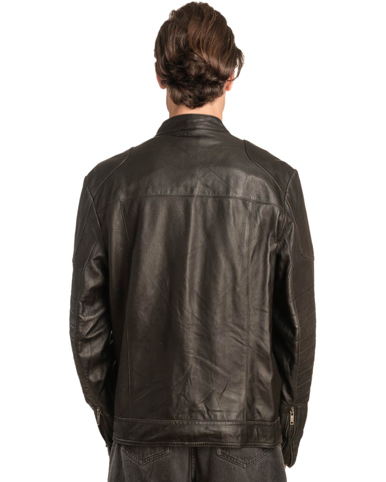  Γνήσιο Ανδρικό Δερμάτινο Μπουφάν - A31