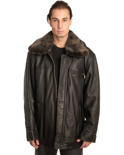 Γνήσιο Ανδρικό Δερμάτινο Μπουφάν - A32