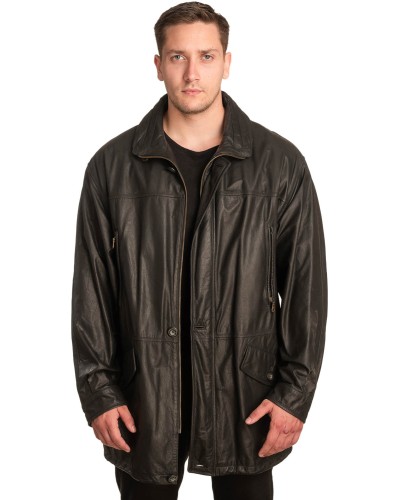 Γνήσιο Ανδρικό Δερμάτινο Μπουφάν - A35