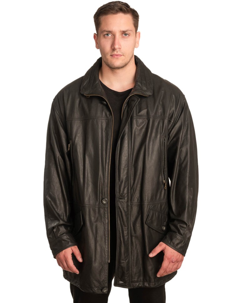 Γνήσιο Ανδρικό Δερμάτινο Μπουφάν - A35