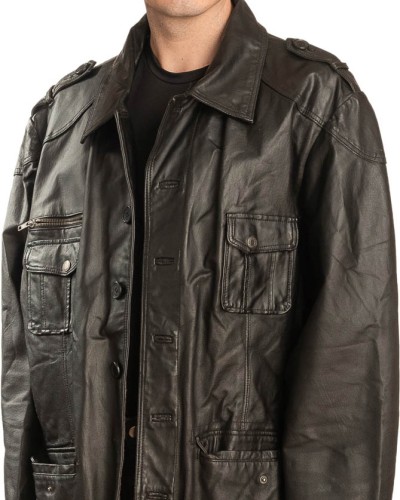 Γνήσιο Ανδρικό Δερμάτινο Μπουφάν - A39