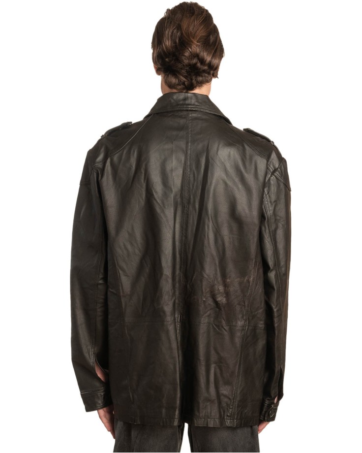 Γνήσιο Ανδρικό Δερμάτινο Μπουφάν - A39