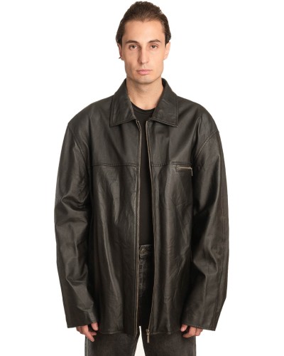 Γνήσιο Ανδρικό Δερμάτινο Μπουφάν - A43