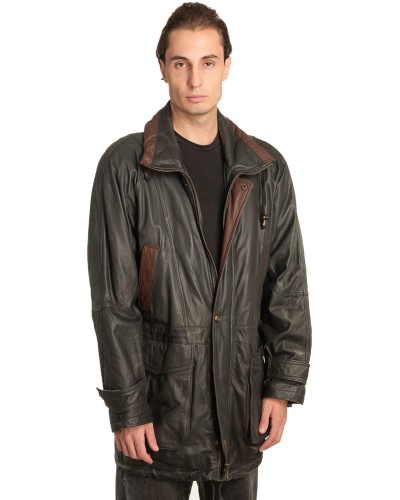 Γνήσιο Ανδρικό Δερμάτινο Μπουφάν - A44