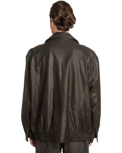 Γνήσιο Ανδρικό Δερμάτινο Μπουφάν - A45