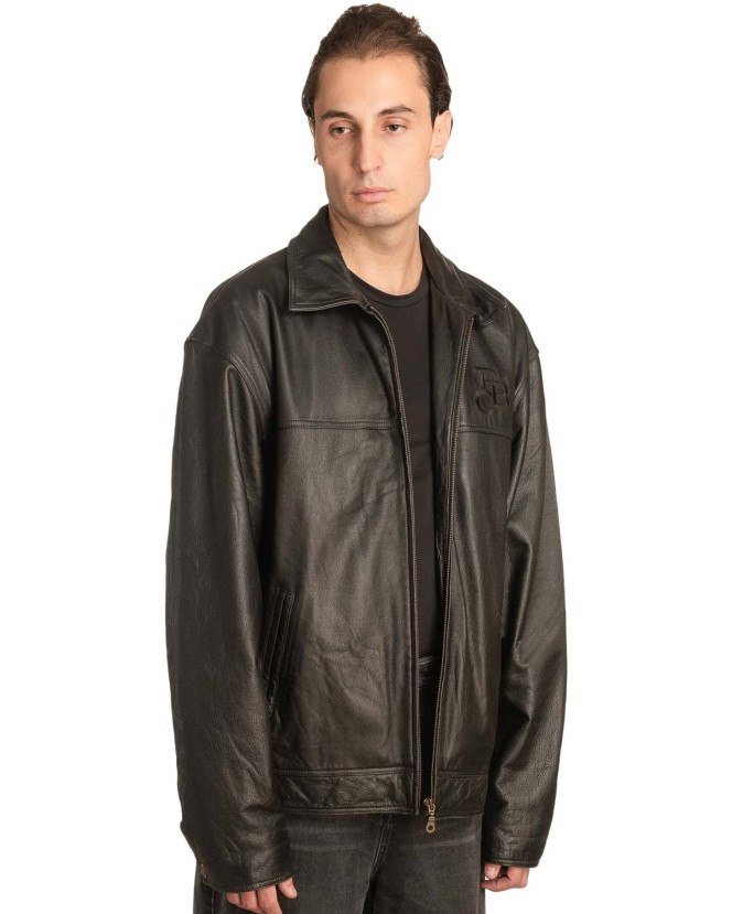 Γνήσιο Ανδρικό Δερμάτινο Μπουφάν - A46