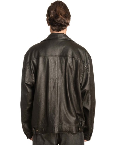 Γνήσιο Ανδρικό Δερμάτινο Μπουφάν - A46