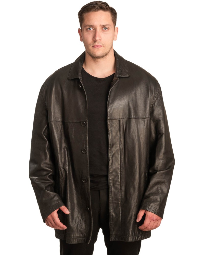 Γνήσιο Ανδρικό Δερμάτινο Σακάκι - A47