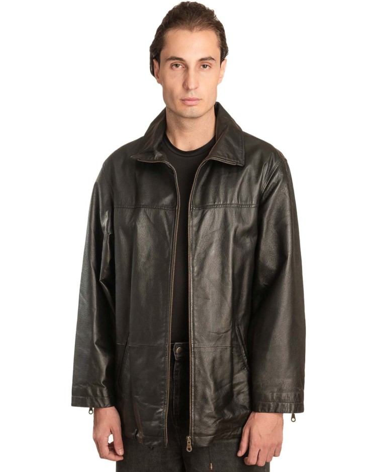 Γνήσιο Ανδρικό Δερμάτινο Μπουφάν - A52