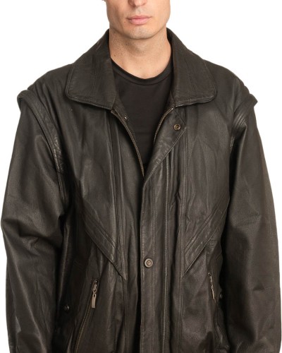 Γνήσιο Ανδρικό Δερμάτινο Μπουφάν - A54