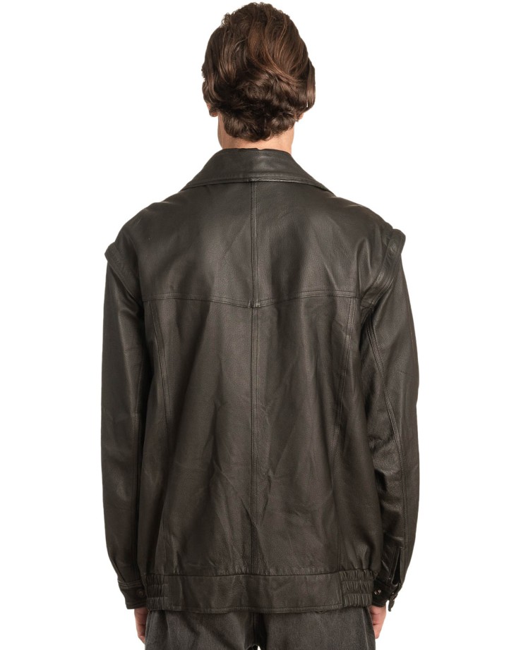 Γνήσιο Ανδρικό Δερμάτινο Μπουφάν - A54