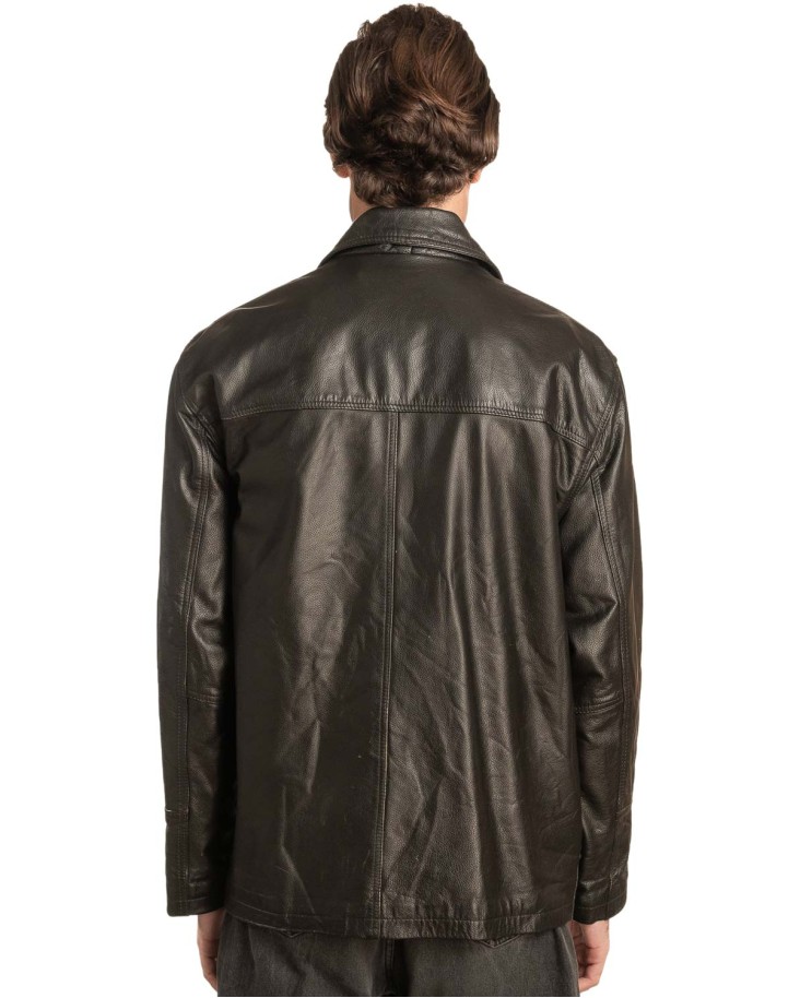 Γνήσιο Ανδρικό Δερμάτινο Μπουφάν - A55