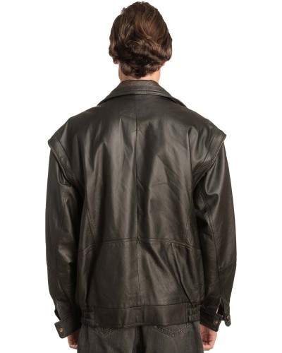 Γνήσιο Ανδρικό Δερμάτινο Μπουφάν - A60