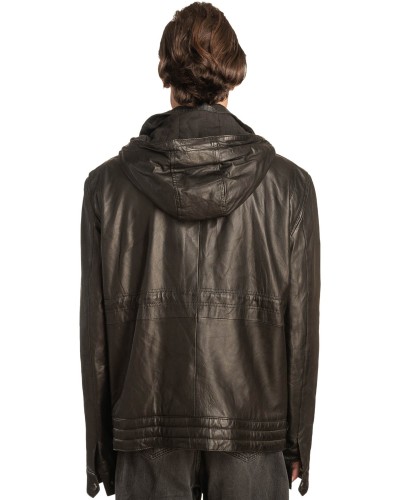  Γνήσιο Ανδρικό Δερμάτινο Μπουφάν - A63