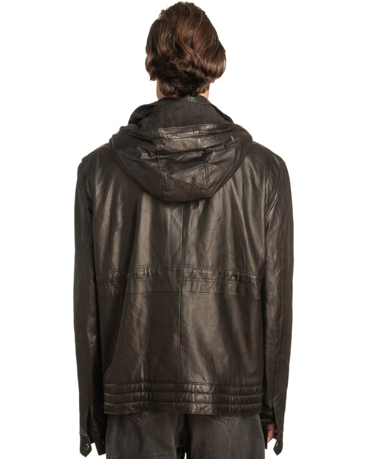  Γνήσιο Ανδρικό Δερμάτινο Μπουφάν - A63