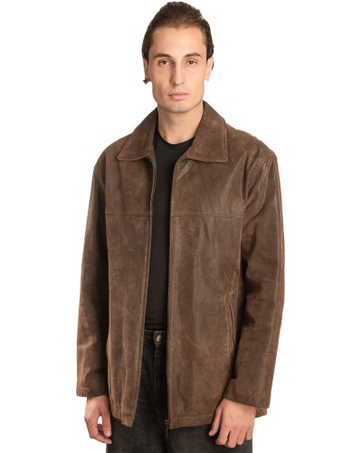 Γνήσιο Ανδρικό Δερμάτινο Μπουφάν - A65