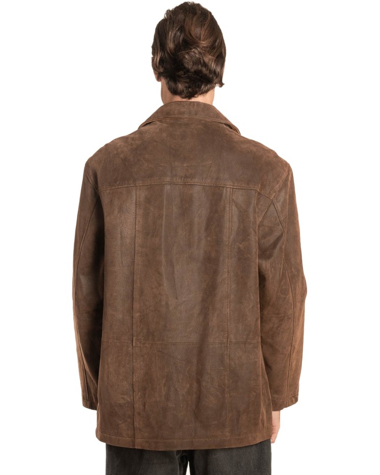 Γνήσιο Ανδρικό Δερμάτινο Μπουφάν - A65