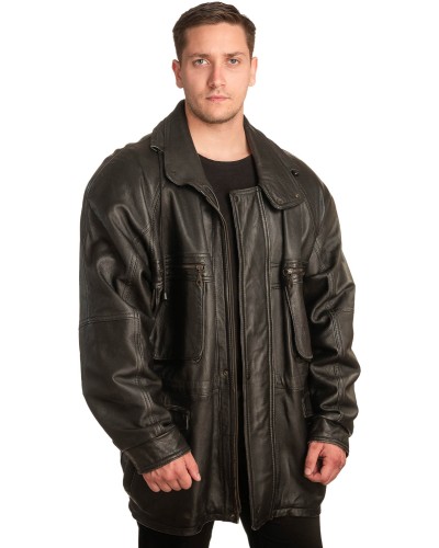 Γνήσιο Ανδρικό Δερμάτινο Μπουφάν - A70