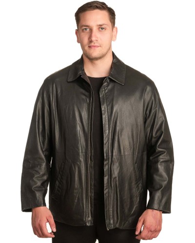  Γνήσιο Ανδρικό Δερμάτινο Μπουφάν - A73