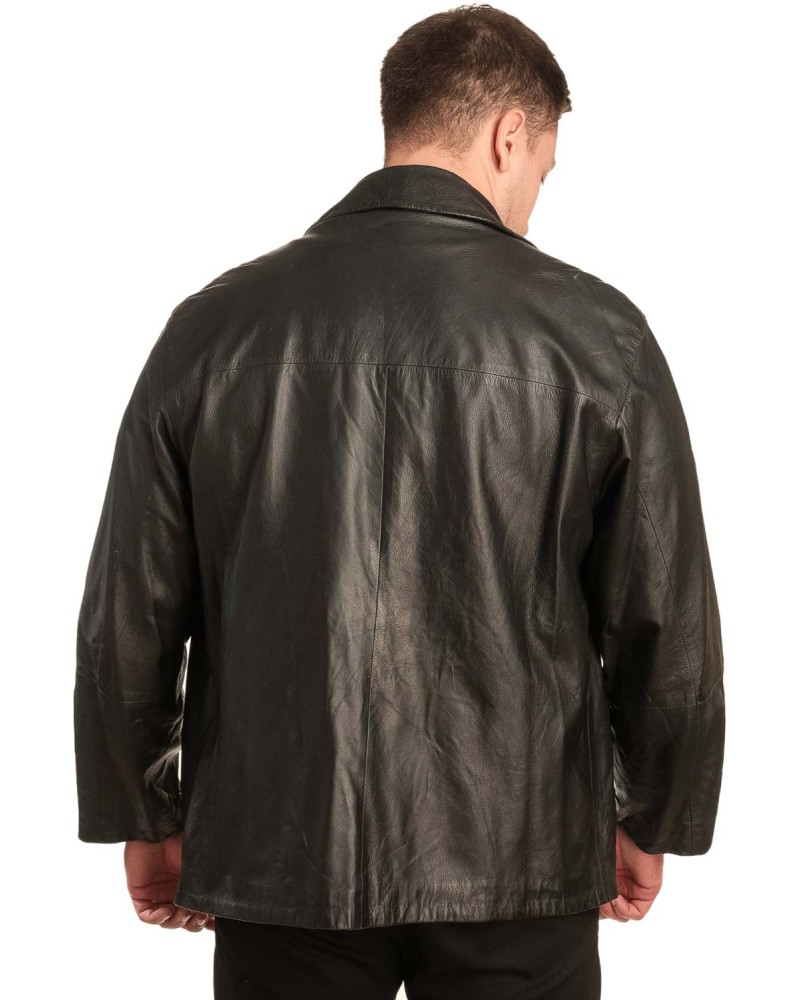  Γνήσιο Ανδρικό Δερμάτινο Μπουφάν - A73