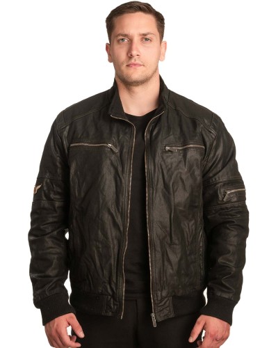Γνήσιο Ανδρικό Δερμάτινο Μπουφάν - A75