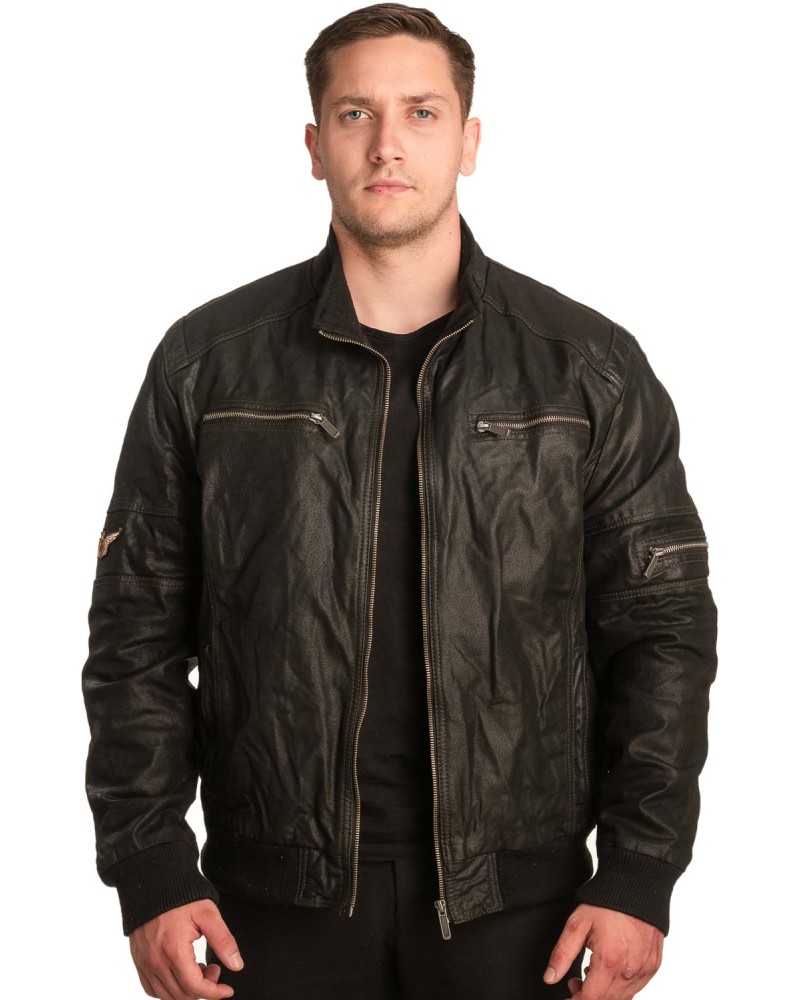Γνήσιο Ανδρικό Δερμάτινο Μπουφάν - A75