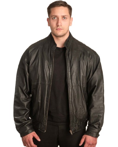 Γνήσιο Ανδρικό Δερμάτινο Μπουφάν - A86