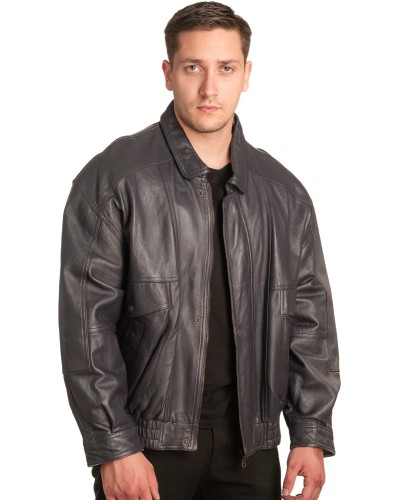 Γνήσιο Ανδρικό Δερμάτινο Μπουφάν - A87