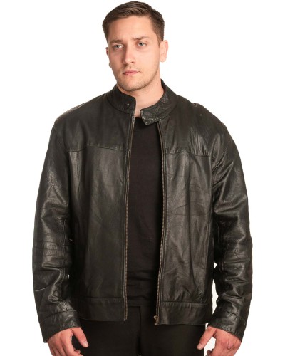  Γνήσιο Ανδρικό Δερμάτινο Μπουφάν - A94