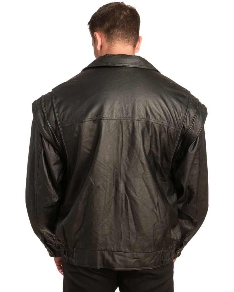 Γνήσιο Ανδρικό Δερμάτινο Μπουφάν - A95