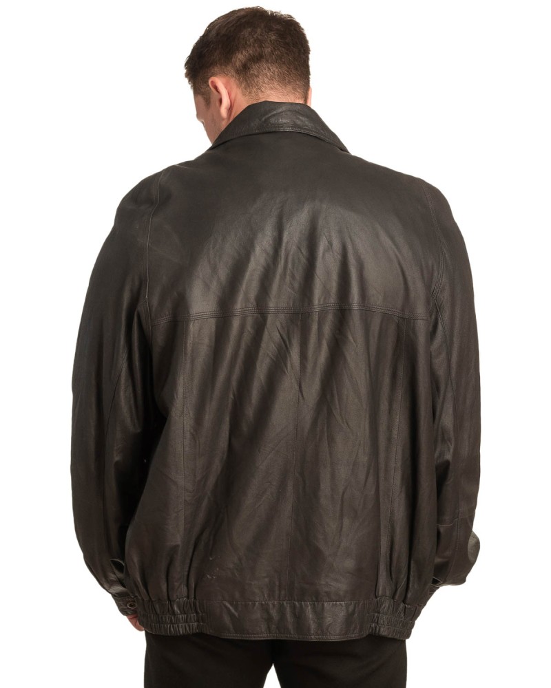  Γνήσιο Ανδρικό Δερμάτινο Μπουφάν - A96