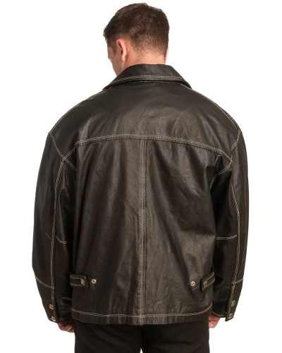Γνήσιο Ανδρικό Δερμάτινο Μπουφάν - A120